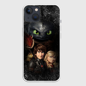 Чехол для iPhone 13 с принтом Беззубик и викинги в Белгороде,  |  | how to train your dragon | беззубик | викинги | дракон | как приручить дракона | ночная фурия