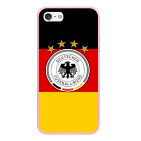 Чехол для iPhone 5/5S матовый с принтом Сборная Германии флаг в Белгороде, Силикон | Область печати: задняя сторона чехла, без боковых панелей | германия | европы | мира | чемпионат | чм