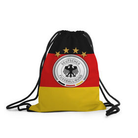 Рюкзак-мешок 3D с принтом Сборная Германии флаг в Белгороде, 100% полиэстер | плотность ткани — 200 г/м2, размер — 35 х 45 см; лямки — толстые шнурки, застежка на шнуровке, без карманов и подкладки | германия | европы | мира | чемпионат | чм