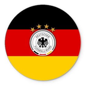 Коврик круглый с принтом Сборная Германии флаг в Белгороде, резина и полиэстер | круглая форма, изображение наносится на всю лицевую часть | германия | европы | мира | чемпионат | чм