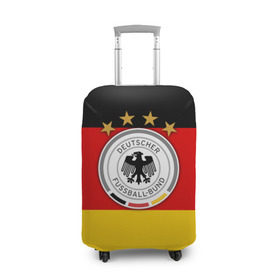 Чехол для чемодана 3D с принтом Сборная Германии флаг в Белгороде, 86% полиэфир, 14% спандекс | двустороннее нанесение принта, прорези для ручек и колес | германия | европы | мира | чемпионат | чм