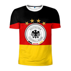 Мужская футболка 3D спортивная с принтом Сборная Германии флаг в Белгороде, 100% полиэстер с улучшенными характеристиками | приталенный силуэт, круглая горловина, широкие плечи, сужается к линии бедра | германия | европы | мира | чемпионат | чм