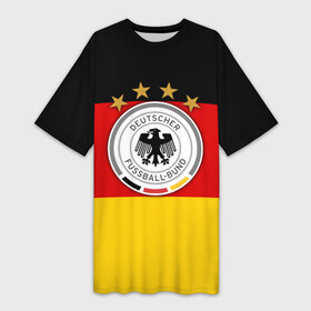 Платье-футболка 3D с принтом Сборная Германии флаг в Белгороде,  |  | германия | европы | мира | чемпионат | чм