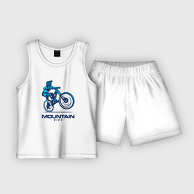 Детская пижама с шортами хлопок с принтом Велосипед в Белгороде,  |  | downhill | байк | велосипед | велоспорт | горный | горы | спорт