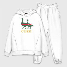 Мужской костюм хлопок OVERSIZE с принтом Gussi GG в Белгороде,  |  | gucci | gussi | гуси | гучи