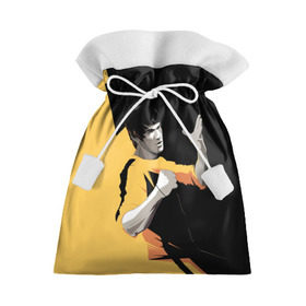 Подарочный 3D мешок с принтом Bruce Lee в Белгороде, 100% полиэстер | Размер: 29*39 см | bruce lee | актер | боец | воин | звезда | карате