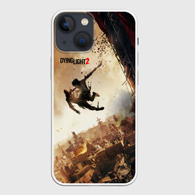 Чехол для iPhone 13 mini с принтом Dying Light 2 в Белгороде,  |  | dying | game | horror | light | апокалипсис | зомби | игра | мертвецы | монстр | паркур | ужас | хоррор