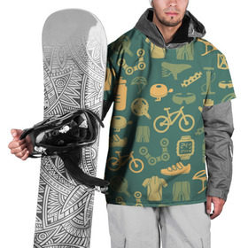Накидка на куртку 3D с принтом Велосипедист в Белгороде, 100% полиэстер |  | bicycle | bike | road | speed | sport | вело | велосипед | велосипедист | гонщик | дорога | здоровье | педали | сила | скорость | спорт | трасса | шлем
