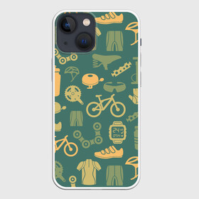 Чехол для iPhone 13 mini с принтом Велосипедист в Белгороде,  |  | bicycle | bike | road | speed | sport | вело | велосипед | велосипедист | гонщик | дорога | здоровье | педали | сила | скорость | спорт | трасса | шлем