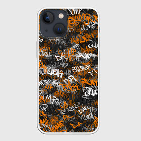 Чехол для iPhone 13 mini с принтом Jump da fck up в Белгороде,  |  | slipknot | soulfly | u rban | белый | графити | граффити | камуфляж | надпись | оранжевый | черный