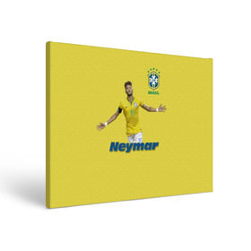 Холст прямоугольный с принтом Неймар в Белгороде, 100% ПВХ |  | neymar | неймар | сборная бразилии | футбол