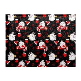 Обложка для студенческого билета с принтом Molang Новогодний Паттерн в Белгороде, натуральная кожа | Размер: 11*8 см; Печать на всей внешней стороне | kawaii | аниме | зайчик | зая | каваи | кролик | мимими | моланг | нг | новый год | рождество | снежинка