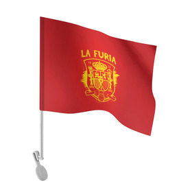 Флаг для автомобиля с принтом Сборная Испании в Белгороде, 100% полиэстер | Размер: 30*21 см | la furia | lafuria | roja | spain | team | диего | иньеста | испания | коста | красная | сильва | форма | фурия | чемпионат мира. футбол