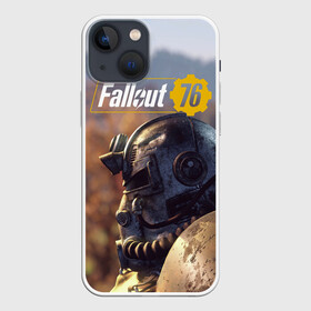 Чехол для iPhone 13 mini с принтом Fallout 76 в Белгороде,  |  | fallout | fallout 76 | future | rpg | valt tec | war | wasteland | будущее | война | костюм | постапокалипсис | рпг | фалаут | фолаут | фоллаут | фолыч | ядерная пустошь