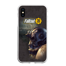 Чехол для iPhone XS Max матовый с принтом Fallout 76 в Белгороде, Силикон | Область печати: задняя сторона чехла, без боковых панелей | fallout | fallout 76 | future | rpg | valt tec | war | wasteland | будущее | война | костюм | постапокалипсис | рпг | фалаут | фолаут | фоллаут | фолыч | ядерная пустошь