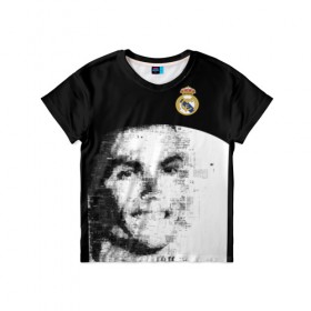Детская футболка 3D с принтом Ronaldo Real Exclusive в Белгороде, 100% гипоаллергенный полиэфир | прямой крой, круглый вырез горловины, длина до линии бедер, чуть спущенное плечо, ткань немного тянется | 