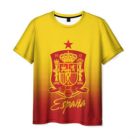 Мужская футболка 3D с принтом Сборная Испании в Белгороде, 100% полиэфир | прямой крой, круглый вырез горловины, длина до линии бедер | la furia | lafuria | roja | spain | team | игровая форма | испания | красная ярость | фурия | футбол | чемпионат мира