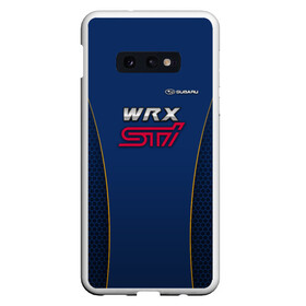 Чехол для Samsung S10E с принтом Субару WRX STI Pro Sport в Белгороде, Силикон | Область печати: задняя сторона чехла, без боковых панелей | subaru | марка | машины | субару