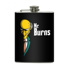 Фляга с принтом Mr. Burns (Simpsons) в Белгороде, металлический корпус | емкость 0,22 л, размер 125 х 94 мм. Виниловая наклейка запечатывается полностью | Тематика изображения на принте: burns | mr | mr. burns | simpsons | мистер бернс | симпсоны