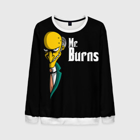 Мужской свитшот 3D с принтом Mr. Burns (Simpsons) в Белгороде, 100% полиэстер с мягким внутренним слоем | круглый вырез горловины, мягкая резинка на манжетах и поясе, свободная посадка по фигуре | Тематика изображения на принте: burns | mr | mr. burns | simpsons | мистер бернс | симпсоны