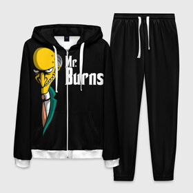 Мужской костюм 3D с принтом Mr Burns (Simpsons) в Белгороде, 100% полиэстер | Манжеты и пояс оформлены тканевой резинкой, двухслойный капюшон со шнурком для регулировки, карманы спереди | burns | mr | mr. burns | simpsons | мистер бернс | симпсоны