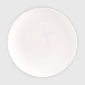 Тарелка с принтом LU в Белгороде, фарфор | диаметр - 210 мм
диаметр для нанесения принта - 120 мм | Тематика изображения на принте: bangtan boys | bts | бантаны | бтс