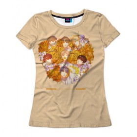 Женская футболка 3D с принтом LOVE YOURSELF_3 в Белгороде, 100% полиэфир ( синтетическое хлопкоподобное полотно) | прямой крой, круглый вырез горловины, длина до линии бедер | Тематика изображения на принте: bts bangtan boys бантаны бтс