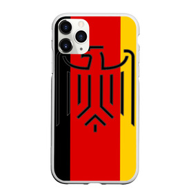 Чехол для iPhone 11 Pro матовый с принтом German eagle в Белгороде, Силикон |  | Тематика изображения на принте: герб | германский | немецкий | орел | флаг