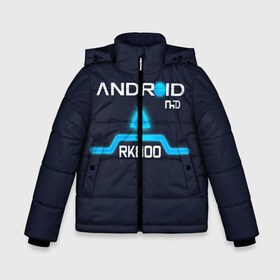 Зимняя куртка для мальчиков 3D с принтом ANDROID RK800 CONNOR в Белгороде, ткань верха — 100% полиэстер; подклад — 100% полиэстер, утеплитель — 100% полиэстер | длина ниже бедра, удлиненная спинка, воротник стойка и отстегивающийся капюшон. Есть боковые карманы с листочкой на кнопках, утяжки по низу изделия и внутренний карман на молнии. 

Предусмотрены светоотражающий принт на спинке, радужный светоотражающий элемент на пуллере молнии и на резинке для утяжки | connor | cyberlife | detroit become human | deviant | kara | markus | ps4 | rk800 |  detroit: become human | детроит | детроит: стать человеком | игры | кара | коннор | конор | кэра | маркус | пиратs | эксклюзив