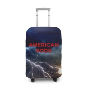 Чехол для чемодана 3D с принтом American Gods в Белгороде, 86% полиэфир, 14% спандекс | двустороннее нанесение принта, прорези для ручек и колес | american gods | omg | американские боги | джиллиан андерсон | иэн макшейн | пабло шрайбер | фантастика | эмили браунинг