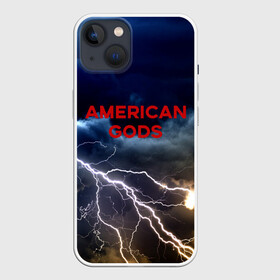 Чехол для iPhone 13 с принтом American Gods в Белгороде,  |  | Тематика изображения на принте: american gods | omg | американские боги | джиллиан андерсон | иэн макшейн | пабло шрайбер | фантастика | эмили браунинг
