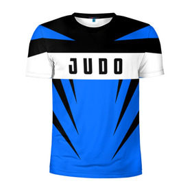 Мужская футболка 3D спортивная с принтом Judo в Белгороде, 100% полиэстер с улучшенными характеристиками | приталенный силуэт, круглая горловина, широкие плечи, сужается к линии бедра | judo | sport | дзюдо | дзюдоист | спорт