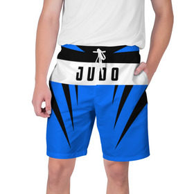 Мужские шорты 3D с принтом Judo в Белгороде,  полиэстер 100% | прямой крой, два кармана без застежек по бокам. Мягкая трикотажная резинка на поясе, внутри которой широкие завязки. Длина чуть выше колен | Тематика изображения на принте: judo | sport | дзюдо | дзюдоист | спорт