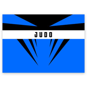 Поздравительная открытка с принтом Judo в Белгороде, 100% бумага | плотность бумаги 280 г/м2, матовая, на обратной стороне линовка и место для марки
 | Тематика изображения на принте: judo | sport | дзюдо | дзюдоист | спорт