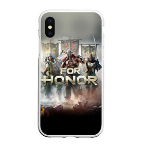 Чехол для iPhone XS Max матовый с принтом For Honor в Белгороде, Силикон | Область печати: задняя сторона чехла, без боковых панелей | and | hack | slash | викинг | за честь | игра | оружие | рыцарь | самурай | стратегия | файтинг