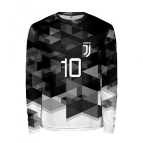 Мужской лонгслив 3D с принтом JUVE 10 DYBALA в Белгороде, 100% полиэстер | длинные рукава, круглый вырез горловины, полуприлегающий силуэт | Тематика изображения на принте: fc | football | football club | juventus | sport | спорт | спортивные | униформа | фирменные цвета | фк | футбол | футбольный клуб | ювентус