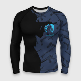 Мужской рашгард 3D с принтом TEAM LIQUID E SPORT CS GO в Белгороде,  |  | 2019 | blue | cs go | cybersport | esport | liquid | logo | pro league | team | team liquid | киберспорт | логотип | тим ликвид | фирменные цвета