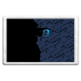 Магнит 45*70 с принтом TEAM LIQUID E-SPORT CS GO в Белгороде, Пластик | Размер: 78*52 мм; Размер печати: 70*45 | Тематика изображения на принте: 2019 | blue | cs go | cybersport | esport | liquid | logo | pro league | team | team liquid | киберспорт | логотип | тим ликвид | фирменные цвета