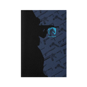 Обложка для паспорта матовая кожа с принтом TEAM LIQUID E-SPORT CS GO в Белгороде, натуральная матовая кожа | размер 19,3 х 13,7 см; прозрачные пластиковые крепления | Тематика изображения на принте: 2019 | blue | cs go | cybersport | esport | liquid | logo | pro league | team | team liquid | киберспорт | логотип | тим ликвид | фирменные цвета
