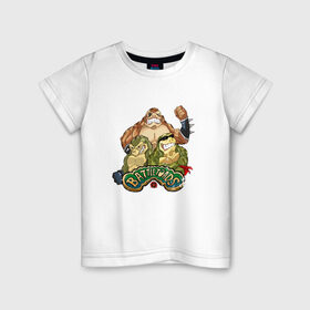 Детская футболка хлопок с принтом Battletoads в Белгороде, 100% хлопок | круглый вырез горловины, полуприлегающий силуэт, длина до линии бедер | battletoads | games | xbox