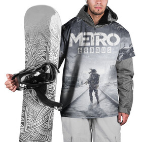 Накидка на куртку 3D с принтом Metro Exodus: Артём в Белгороде, 100% полиэстер |  | 4a games | deep silver | metro | метро