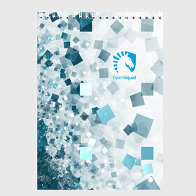 Скетчбук с принтом TEAM LIQUID E-SPORT в Белгороде, 100% бумага
 | 48 листов, плотность листов — 100 г/м2, плотность картонной обложки — 250 г/м2. Листы скреплены сверху удобной пружинной спиралью | 2019 | blue | cybersport | esport | liquid | logo | pro league | team | team liquid | киберспорт | логотип | тим ликвид | фирменные цвета