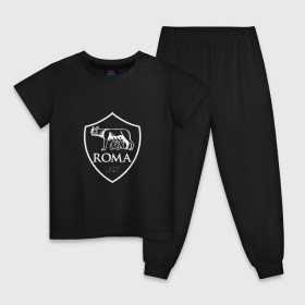Детская пижама хлопок с принтом ROMA FC в Белгороде, 100% хлопок |  брюки и футболка прямого кроя, без карманов, на брюках мягкая резинка на поясе и по низу штанин
 | Тематика изображения на принте: 