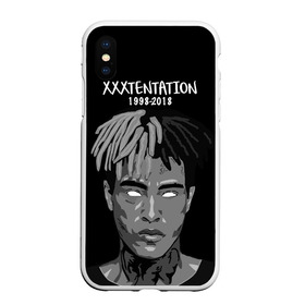 Чехол для iPhone XS Max матовый с принтом Xxxtentation RIP в Белгороде, Силикон | Область печати: задняя сторона чехла, без боковых панелей | at | i | look | me | p | r | r.i.p. | revenge | rip | x | xtentation | xxx | рэп