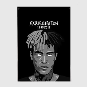 Постер с принтом Xxxtentation RIP в Белгороде, 100% бумага
 | бумага, плотность 150 мг. Матовая, но за счет высокого коэффициента гладкости имеет небольшой блеск и дает на свету блики, но в отличии от глянцевой бумаги не покрыта лаком | at | i | look | me | p | r | r.i.p. | revenge | rip | x | xtentation | xxx | рэп