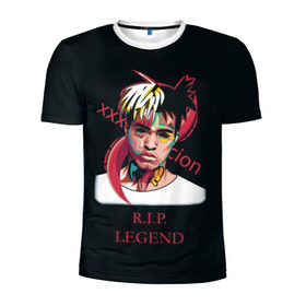 Мужская футболка 3D спортивная с принтом XXXTentacion / RIP Legend 2 в Белгороде, 100% полиэстер с улучшенными характеристиками | приталенный силуэт, круглая горловина, широкие плечи, сужается к линии бедра | legend | r.i.p. | rap | rip | tentacion | xxxtentacion | джасей онфрой | икс | легенда | покойся с миром | рэп | тентаньсьен | тентасьён | тентасьон | экс