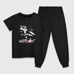 Детская пижама хлопок с принтом WITCHER 2077 (ВЕДЬМАК 2077) в Белгороде, 100% хлопок |  брюки и футболка прямого кроя, без карманов, на брюках мягкая резинка на поясе и по низу штанин
 | Тематика изображения на принте: 2019 | cd project red | cyberpunk 2077 | future | hack | samurai | sci fi | the witcher | witcher 2077 | андроиды | безумие | будущее | ведьмак 2077 | киберпанк 2077 | логотип | роботы | самураи | фантастика | цифры