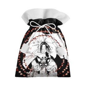 Подарочный 3D мешок с принтом Хао Асакура в Белгороде, 100% полиэстер | Размер: 29*39 см | Тематика изображения на принте: shaman king | зик | король шаманов | манга | шаман кинг