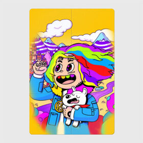 Магнитный плакат 2Х3 с принтом 69 rainbow в Белгороде, Полимерный материал с магнитным слоем | 6 деталей размером 9*9 см | Тематика изображения на принте: 6ix9ine | sixnine