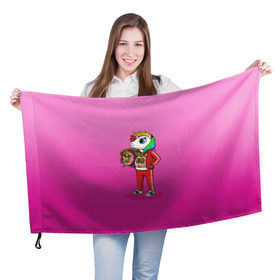 Флаг 3D с принтом 6IX9INE UNICORN в Белгороде, 100% полиэстер | плотность ткани — 95 г/м2, размер — 67 х 109 см. Принт наносится с одной стороны | 6ix9ine | sixnine | tekashi